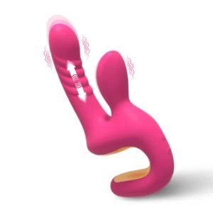 multifunctional 3 in 1 vibrator | 10 vibration + 10 beating + 15mm telescoping | type c charging