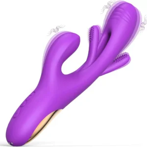 3 in 1 multi function vibrator | 7 flapping + 7 vibration + 7 rabbit modes | tungsten steel motor + usb magnetic charging | soft silicone + ergonomic wave design