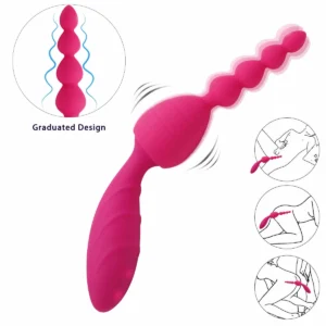 heating g spot vibrator | 7 vibrate patterns + 40°c warming | usb recharge + 100% waterproof | top grade silicone | graduated design