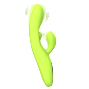 realistic dual stimulation vibrator | 10 vibration modes + 10 tap modes | a spot & clitoris targeting | ipx6 waterproof