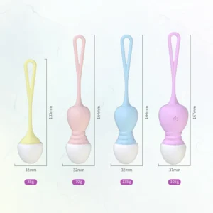 smart kegel training balls set | 4 weights (35g 135g) | 10 vibration + 10 somatosensory modes | remote control | ipx7 waterproof | mute & private