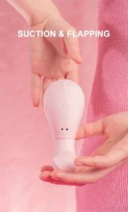sexy whale pro 2 in 1 vibrator | suction + flapping + vibration | pressure sensing | heating | 180° rotation