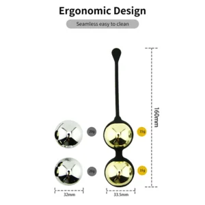 kegel exercise balls set | 3 progressive weights (20g 35g) | pelvic floor muscle trainer | edible silicone + ipx7 waterproof